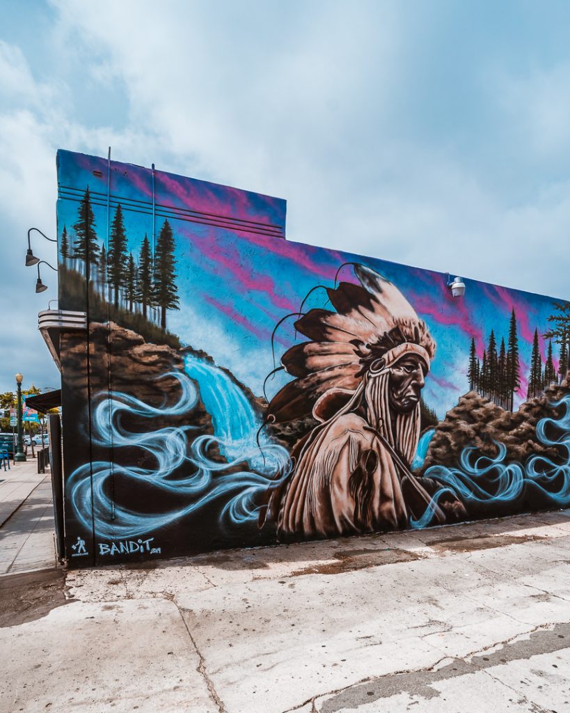 Outdoor mural painting